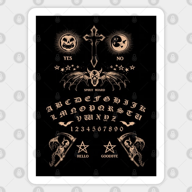 Ouija Board Magnet by wildsidecomix